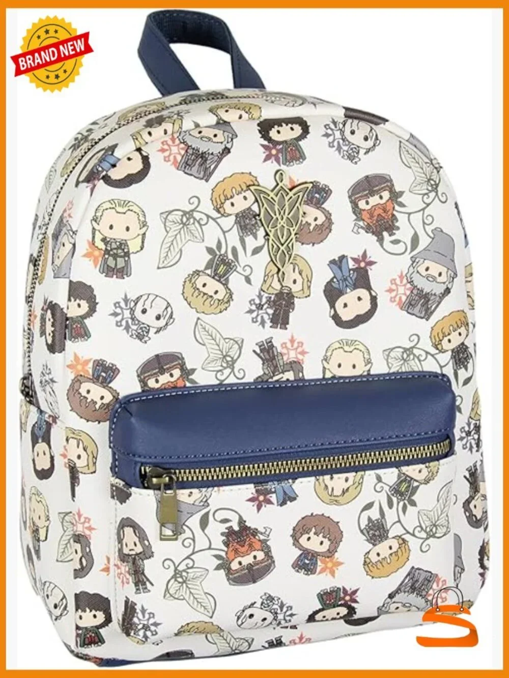 Lord of the Rings Chibi Character Faux Leather Mini Backpack Tote